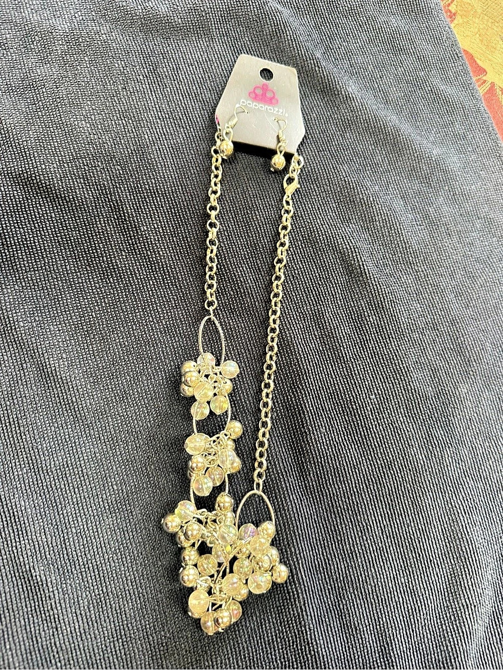 paparazzi Silver Tone Statement Necklace